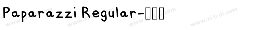 Paparazzi Regular字体转换